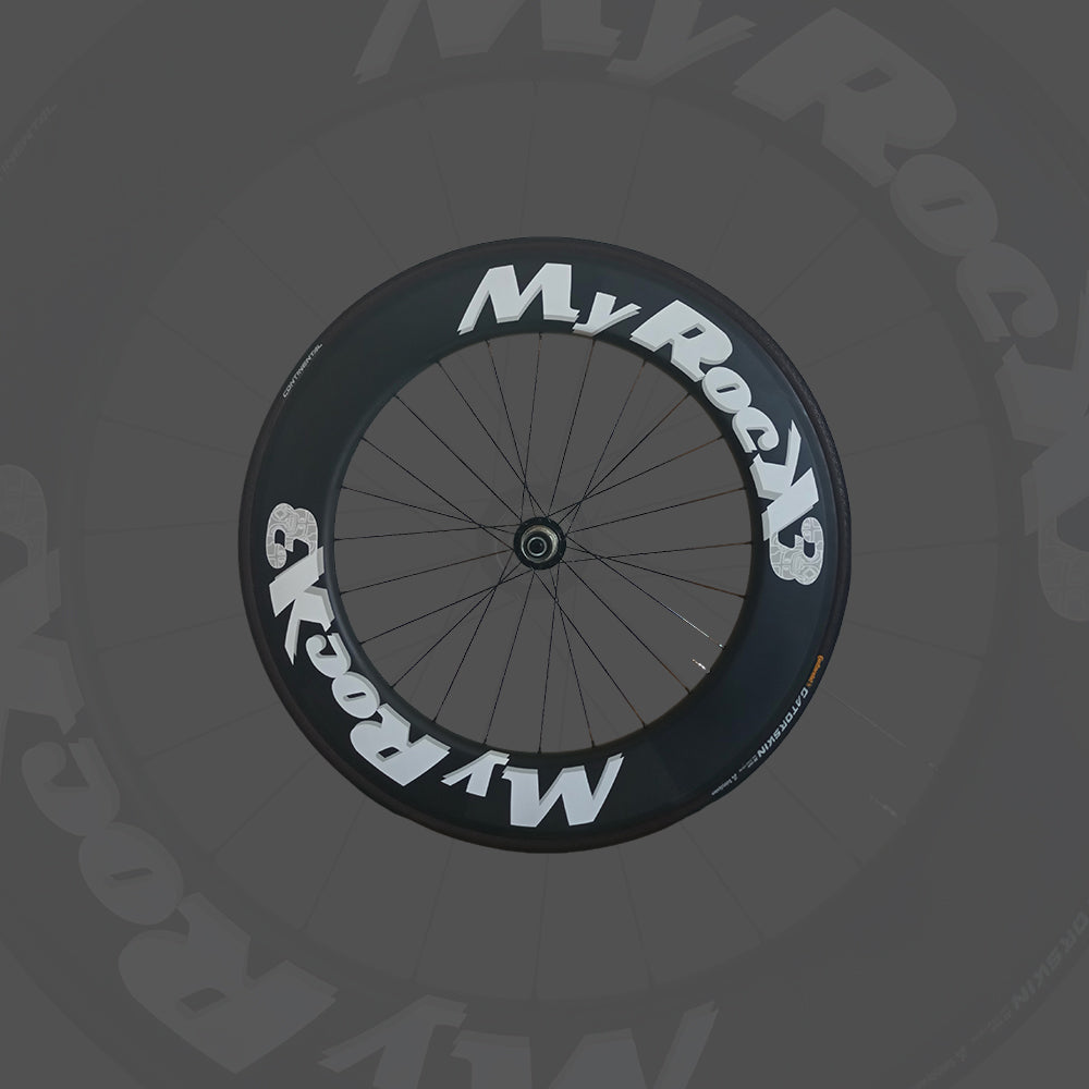 Paire de roues carbone freinage patin, profil au choix