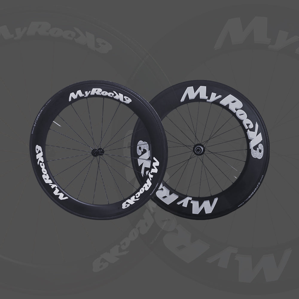 Paire de roues carbone freinage patin, profil au choix